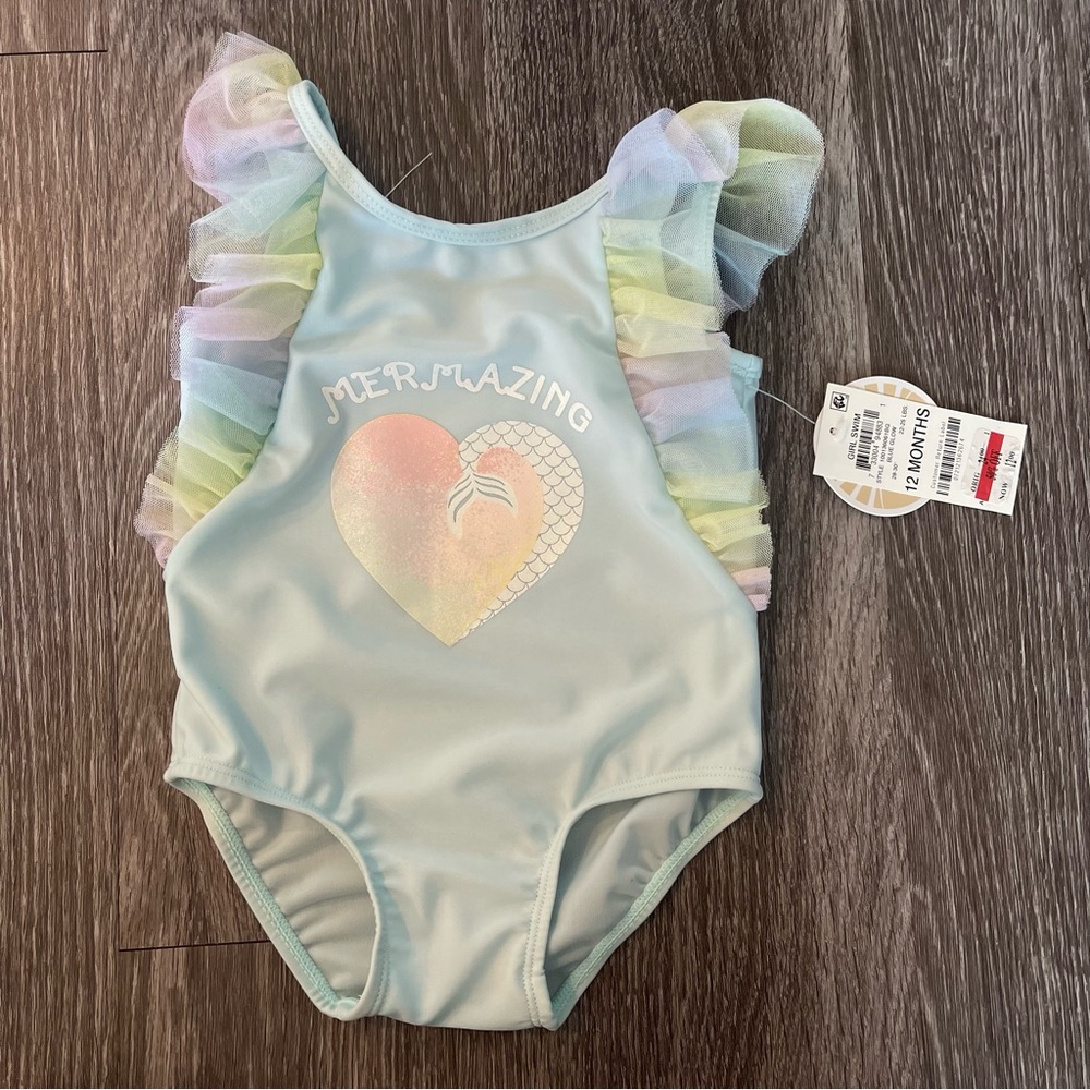 NWT Mermaid Swimsuit for Baby Size 12M